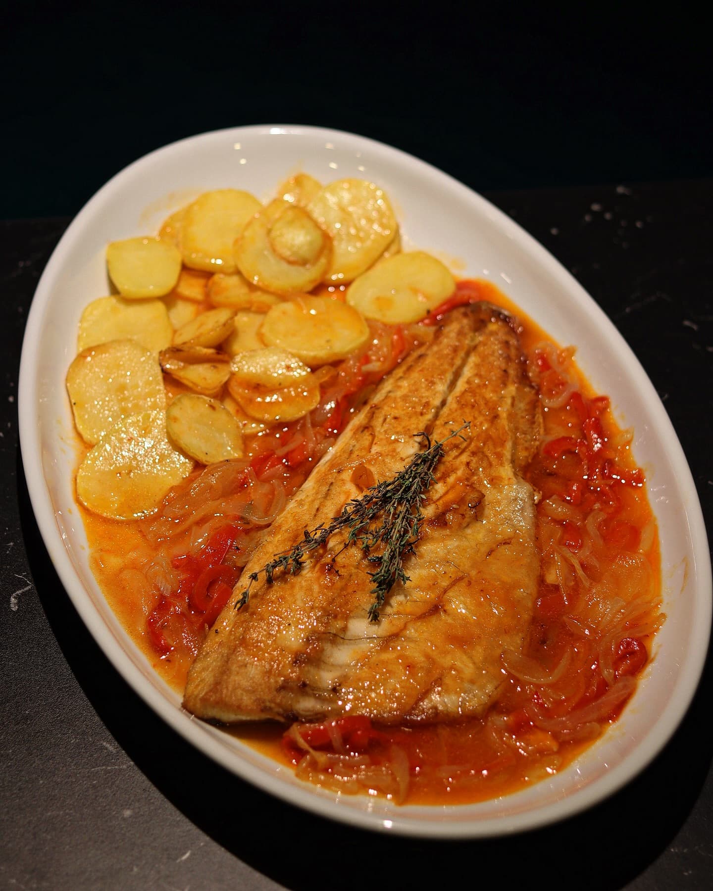 Pescado asado en Vigo